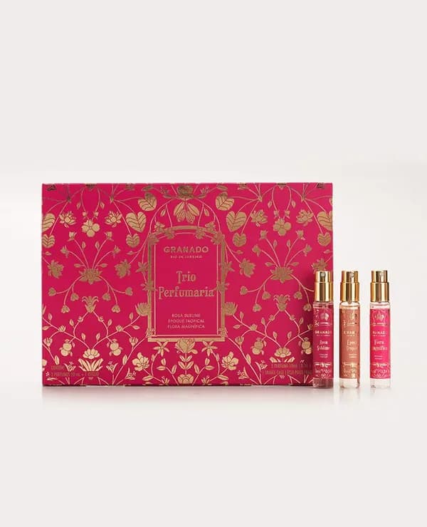 Trio Perfumaria & Estojo Rosa Sublime
