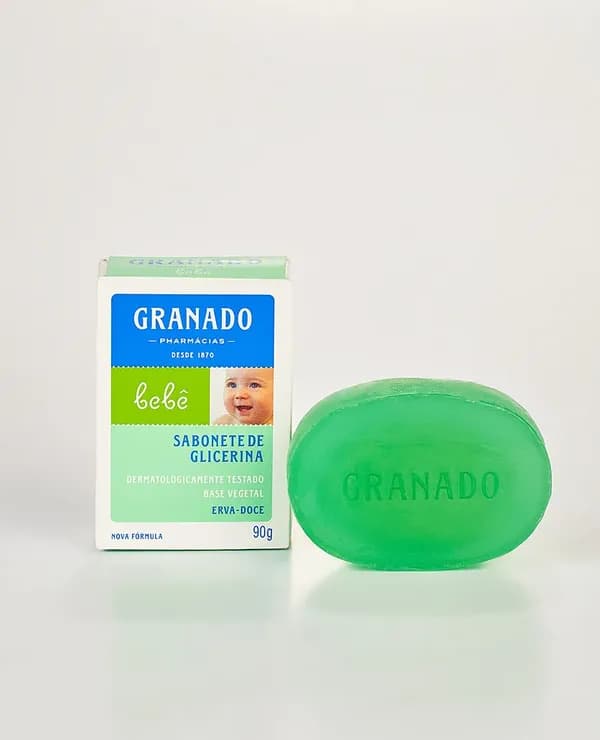 Sabonete em Barra de Glicerina Granado Bebê Erva-doce 90g