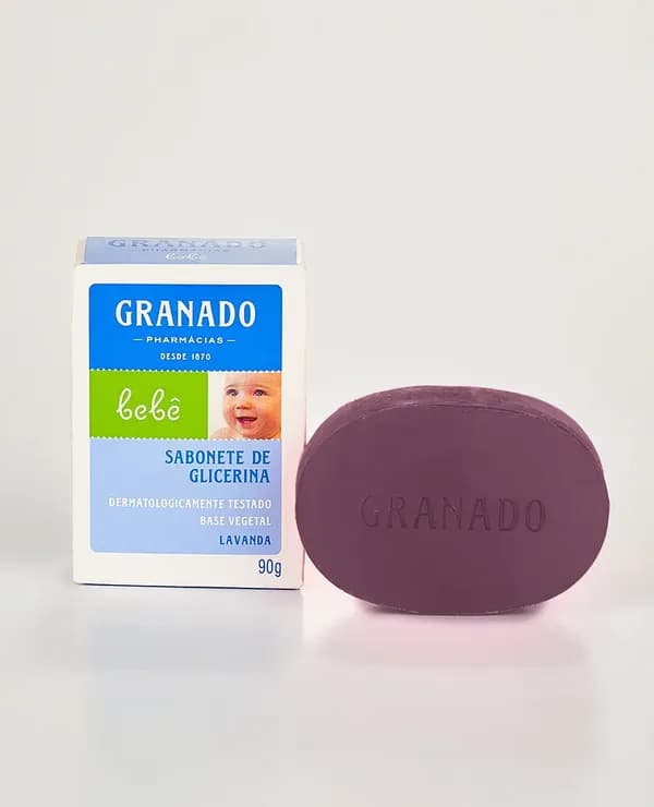 Sabonete em Barra de Glicerina Granado Bebê Lavanda 90g