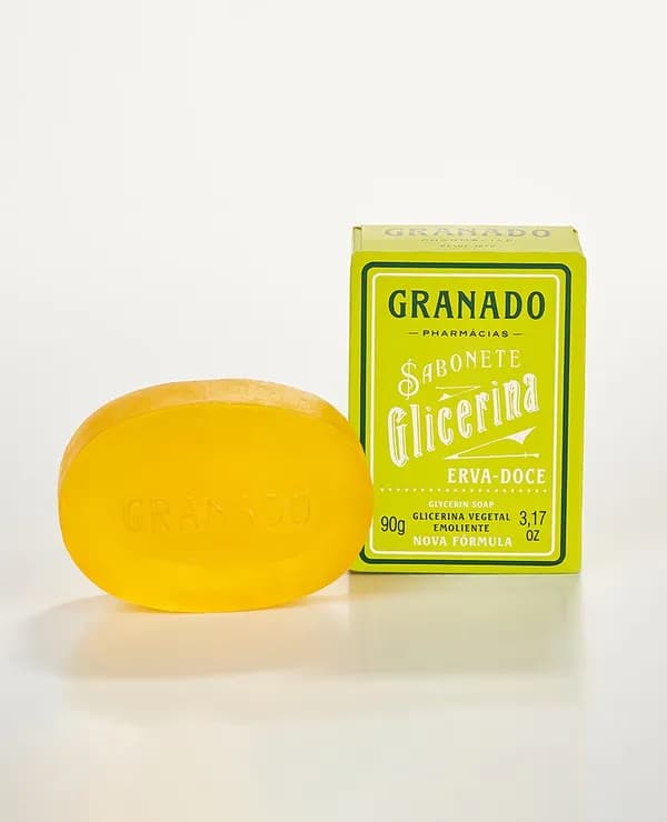 Sabonete em Barra de Glicerina Granado Erva-doce 90g